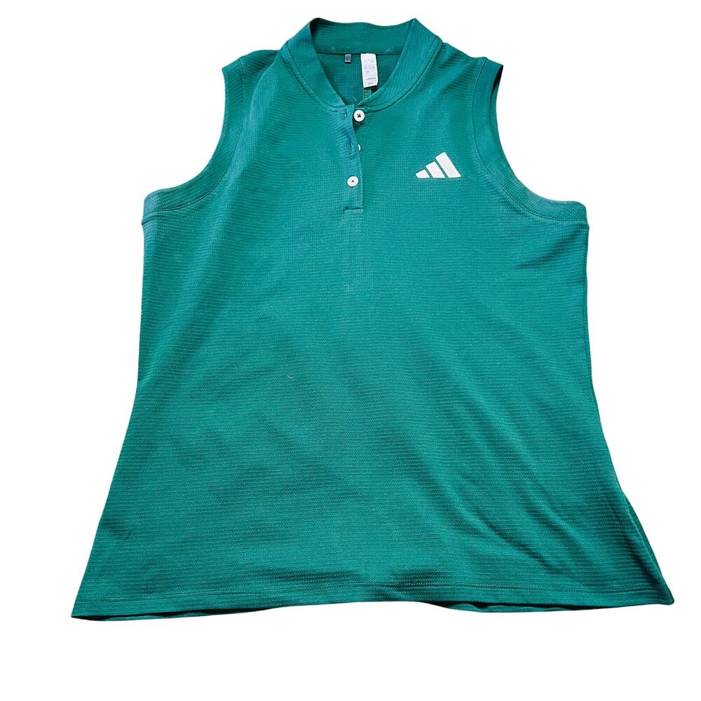 Adidas Green Tank Top Athletic Golf Workout Casual Women's Small